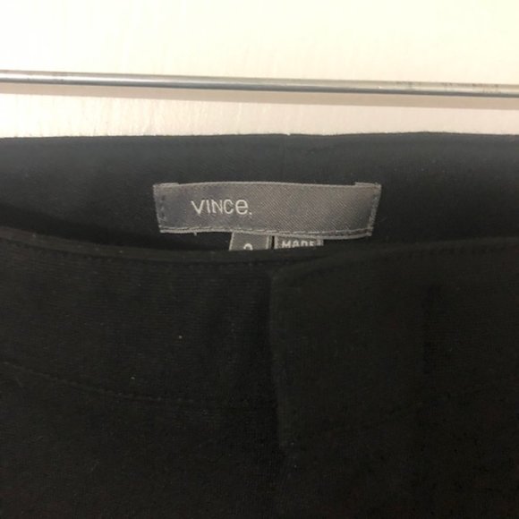 Vince Black Zipper Pants Zipper Pockets Size 2 - Picture 3 of 4